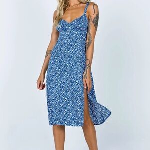 Princess Polly Georgia Midi Dress Navy